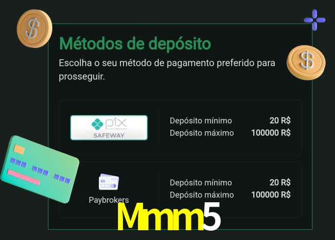 O cassino Mmm5 oferece uma grande variedade de métodos de pagamento